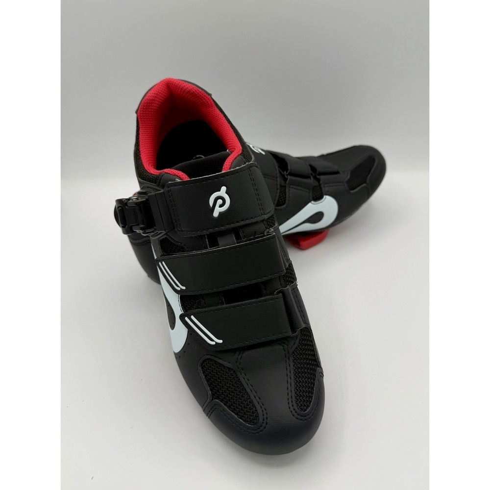 Peloton Cycling Shoes Black Red Womens Size 8 Excellent Condition - Picture 5 of 6